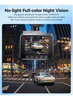AZDOME 4K HDR Dash Cam GS63 Pro with Full-color Night Vision, 128GB eMMC, ADAS, 4K+1080P Dashcam Front and Rear, 5GHz WiFi GPS 24H Parking Mode  - Image 3
