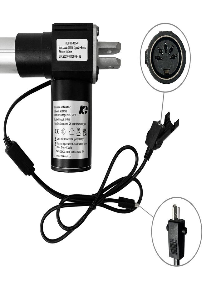 Kariwust Linear Actuator Kaidi Model KDFSJ-403-6 Power Recliner Lift Chairs Motor Replacement - Image 3