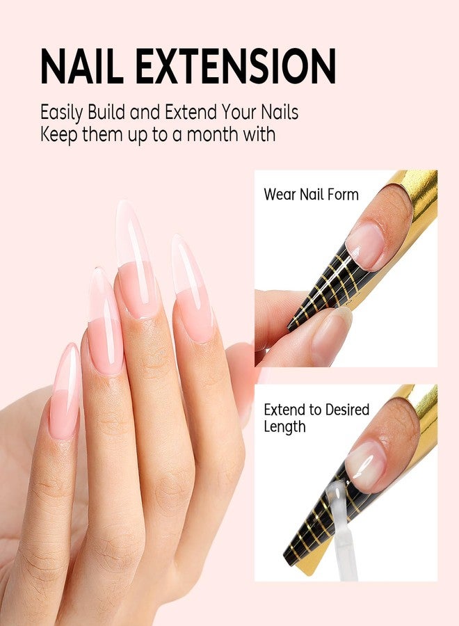 Nicedeco Builder Nail Gel 15ML 8 in 1 Base Gel Clear Polish Strengthener Hard Extension Gel for Nail Art Design-002 - Image 5