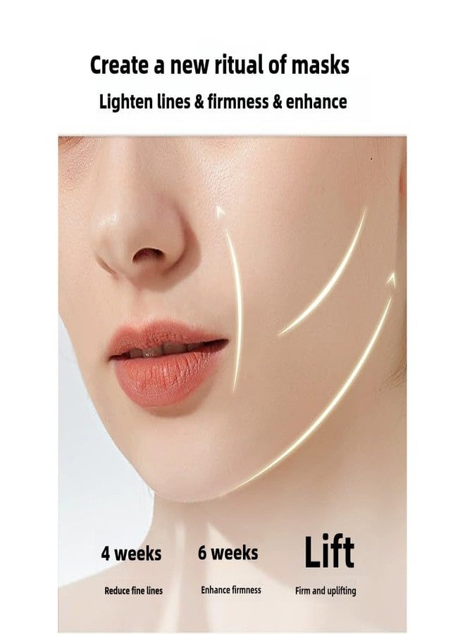 HIDOVETEC Face Lift Strap for Chin Wrinkles Lifting Saggy Skin Lift Strap for Sleeping 5PCS Jawline Exerciser for Women and Men V Line Mask V Shape Face Tape Chin and Neck Mask for Lifting - Image 2