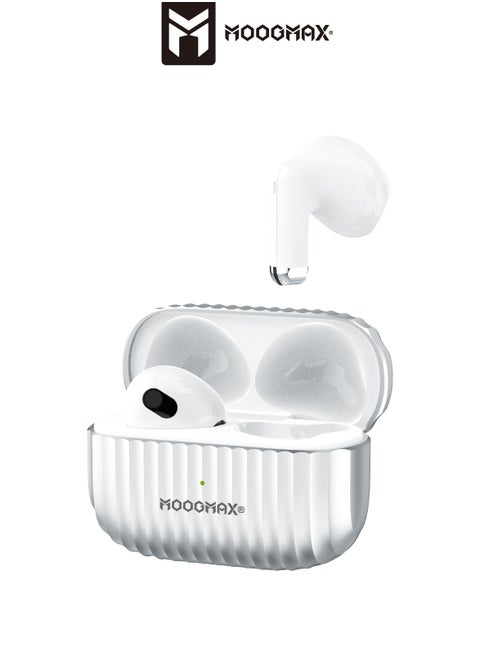 Moogmax MX-EP44 A very small TWS wireless Earbuds with built-in microphone with HAFI clear sound, and unbreakable Case (not the earphones) made of zinc alloy