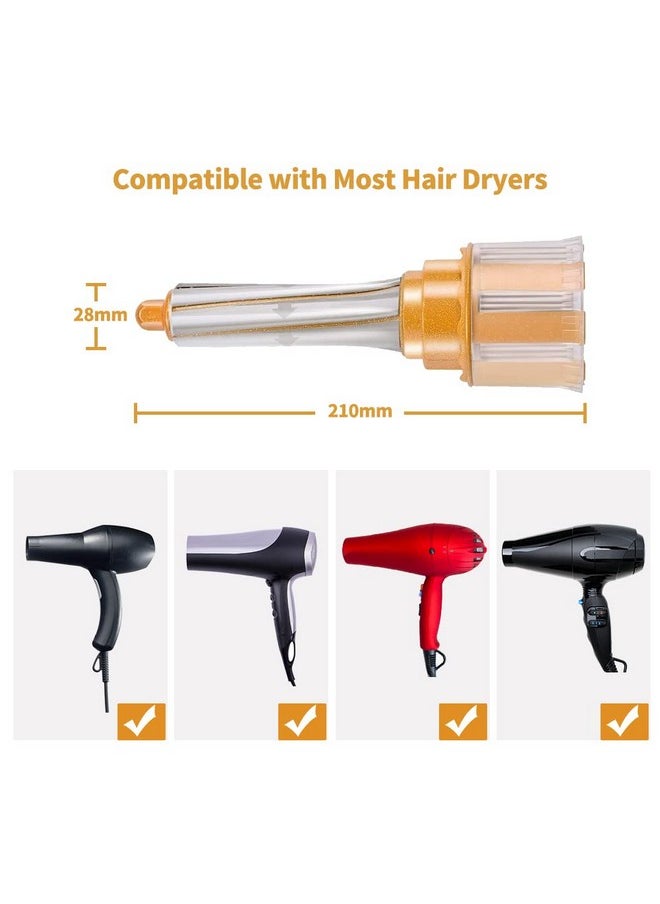 Aozzy - Universal Travel Diffuser Self Hair Curling Blow Dryer Attachment Airwrap Barrel Match Your Home Or Travel Hotel Blow Dryers Self Hair Curling Wand Bring You Bouncy Bold And Beautiful Curls - Image 1