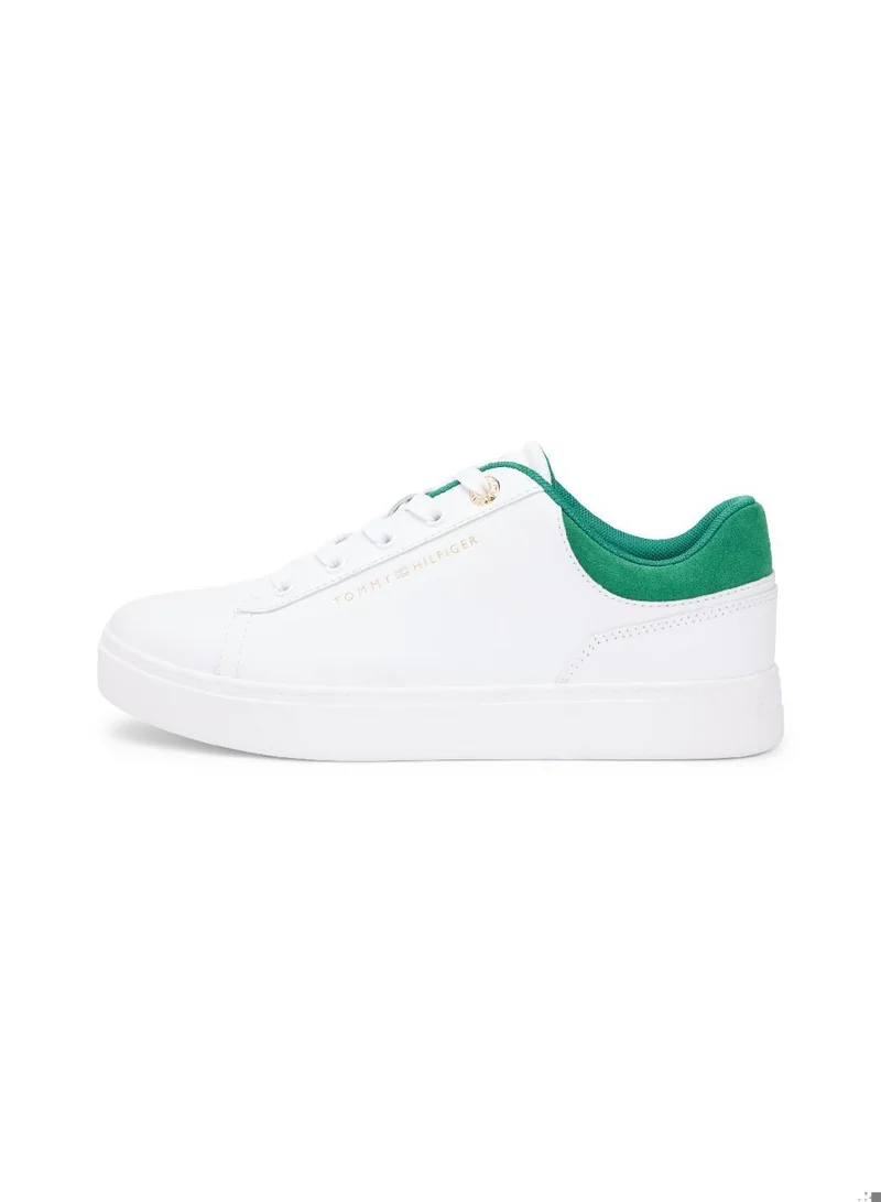 TOMMY HILFIGER Leather Embossed Logo Cupsole Trainers