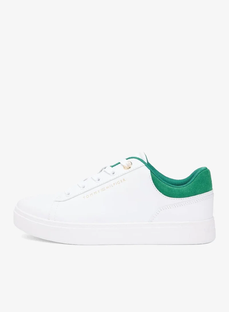 TOMMY HILFIGER Leather Embossed Logo Cupsole Trainers