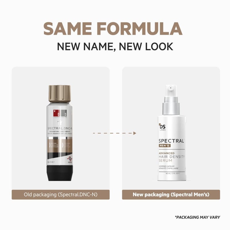 DS LABORATORIES DS Labs Spectral Menâ€™s Hair Density Serum (formerly Spectral.DNC-N), 60mL - Lightweight Leave-In for Fuller Looking, Thicker Looking Hair, Fast Absorbing, Non-Greasy, For All Hair Types - Image 2