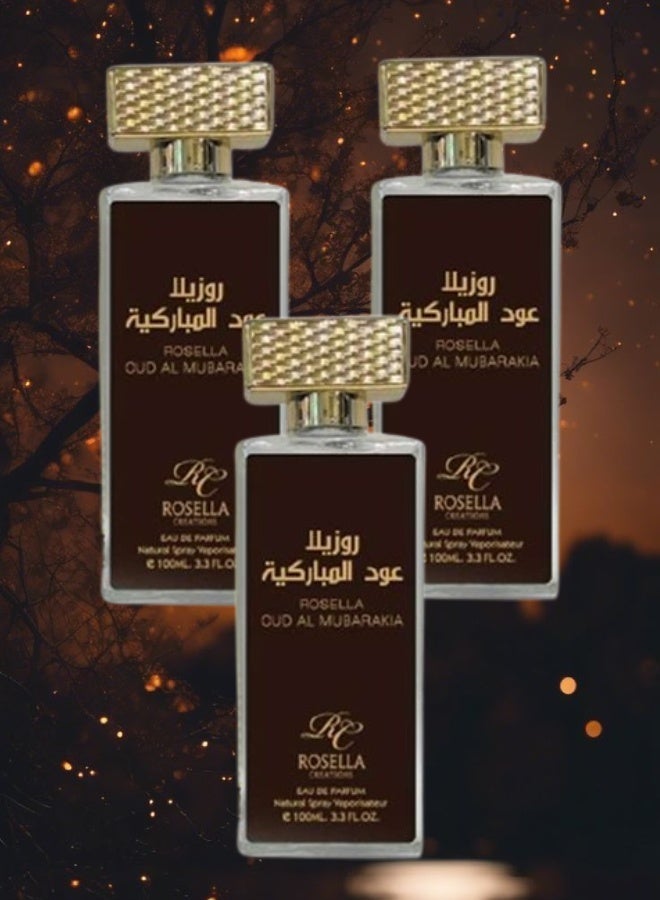 روزيلا 3 قطع عطر روزيلا عود المباركية 100مل - Image 1