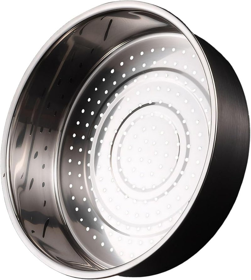 رف سيلفير ستانلس ستيل لطهي الأرز وحامل البخار مقاس 22.5 × 22.5 × 5 سم لتوزيع حراري متساوي - Image 2