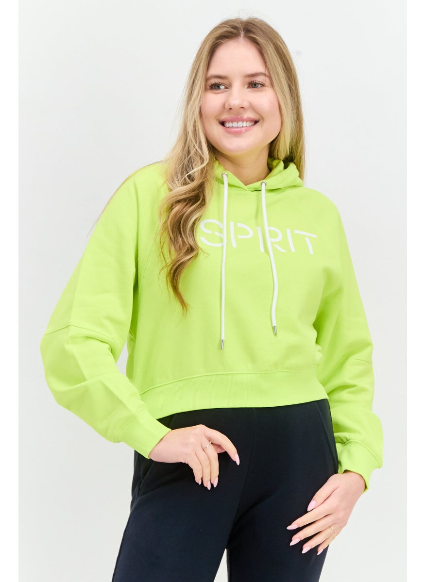 Women Hood Neck Brand Logo Hoodie, Lime - pzsku/Z68E891084E50436C18A0Z/45/_/1737641895/e38aa9d8-a6c9-428f-857d-ae5963c99516