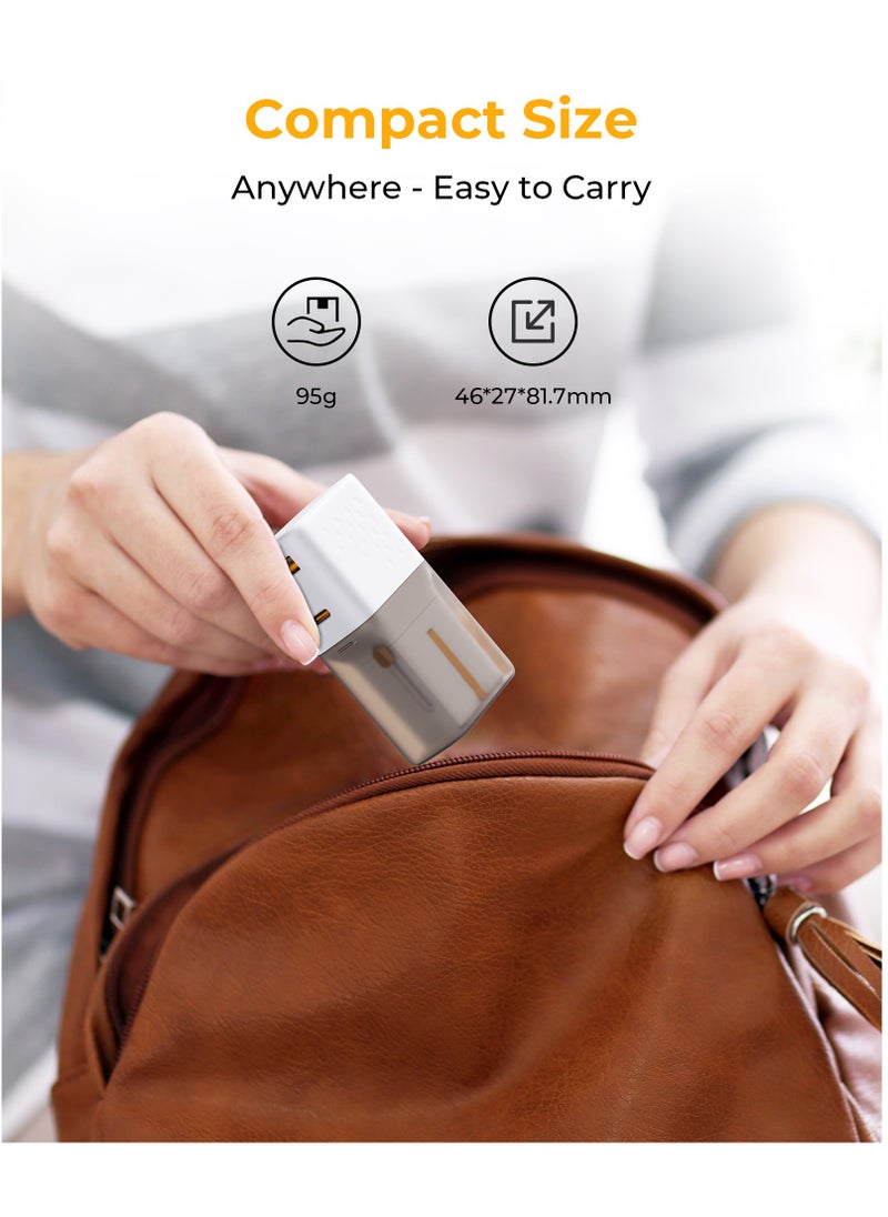 VOLTME - Universal Travel Adapter, All-in-One Travel Charger GaN3 35W with QC4.0 USB-A & PD3.0 Type-C PPS Fast Charging, Multi-Port USB Travel Adapter for Worldwide Use (USA/UK/EU/AUS & 150+ Countries), Compact Power Adapter for MacBook Air, iPhone 16 Pro Max, 15/14/13/12/11, Samsung Galaxy S24/S23/S22, Tablets & More, Universal Plug Charger with USB Ports (White) - Image 1