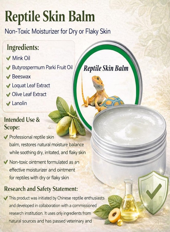 RONDURE Reptile Shell Balm 2 Oz Turtle Shell Care Skin Moisturizer for Tortoise, Lizard, Reptiles in Dry Environment Water Conditioner- Prevent Dryness on Basking Platform, Tank 60 g - Image 4