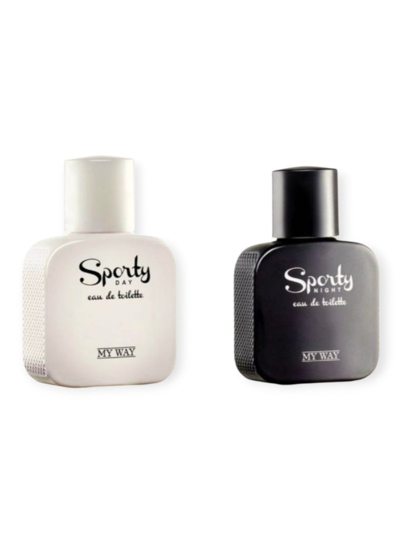 My Way Sporty night perfume + Sporty day perfume for men
