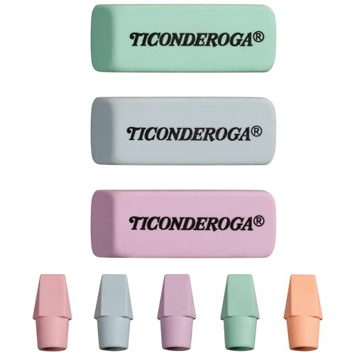 Ticonderoga Assorted Erasers, Pastel Colors, 15 Count - Image 3