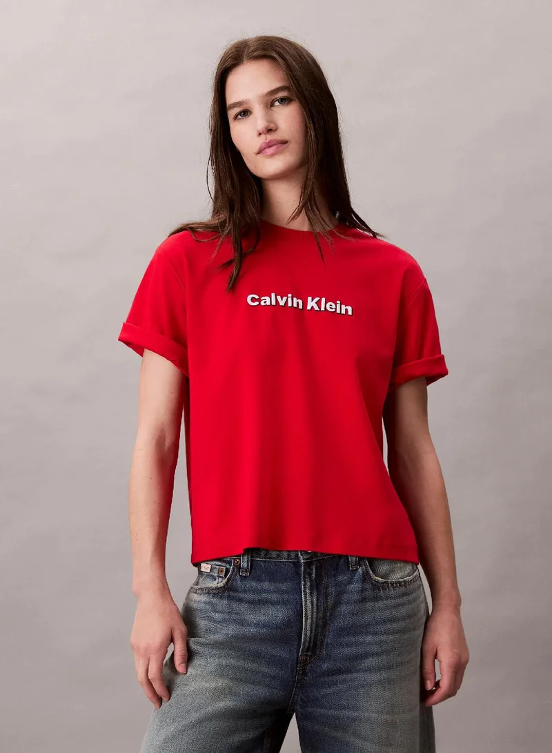 Embroidered Logo Graphic Classic T-Shirt
