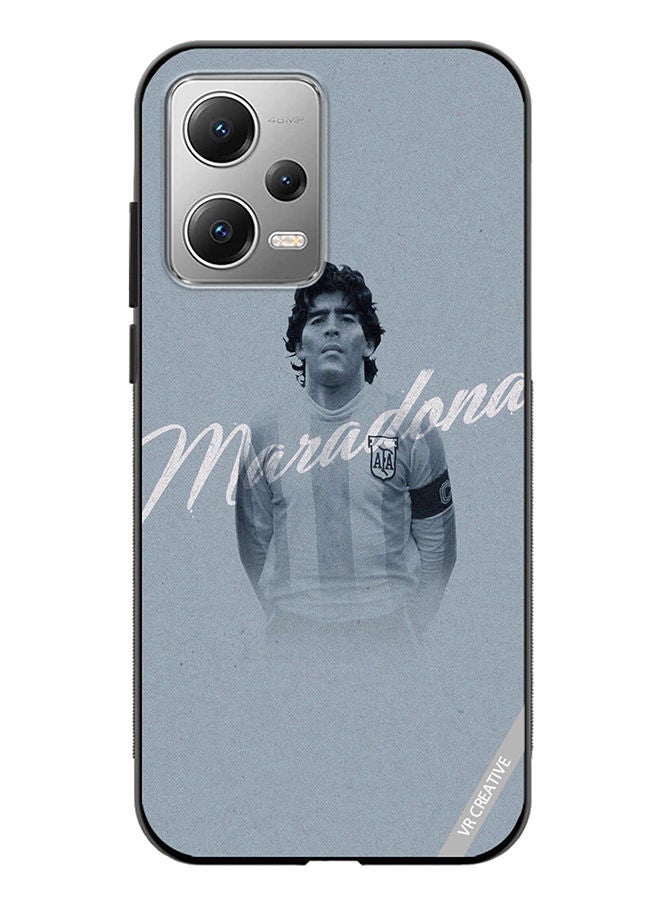 VR CREATIVE Protective Case Cover For Xiaomi Redmi Note 12 Maradona Design Multicolour - Image 1