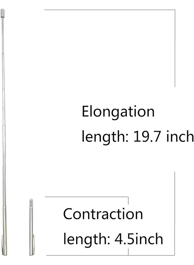 erorex Extendable Telescopic Teachers Pointer Teaching Pointer Hand Pointer Extendable Telescopic Retractable Pointer Handheld Presenter Classroom Whiteboard Pointer For Guides And Teachers - Image 2