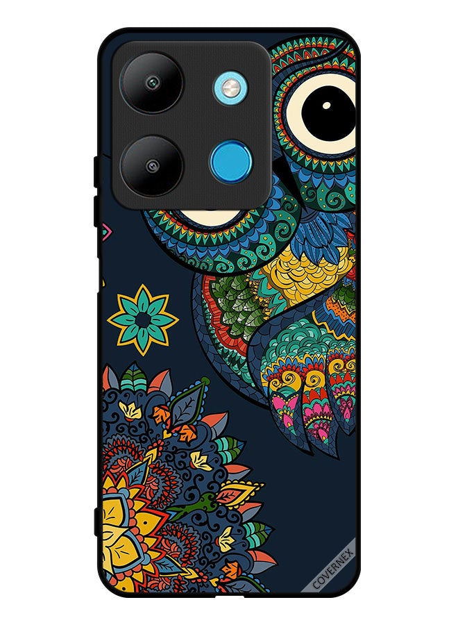 Covernex Protective Case Cover For Infinix Smart 7 Floral Owl - Image 1