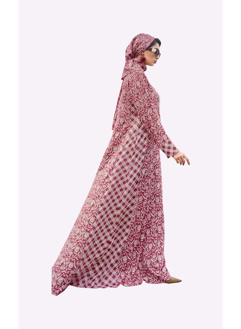 Sara Arabia Cherry Garden Jalabiya - Image 2