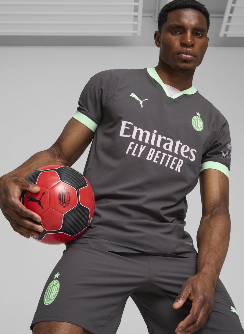 PUMA AC Milan 24/25 Authentic Third Mens Grey Jersey - Image 1