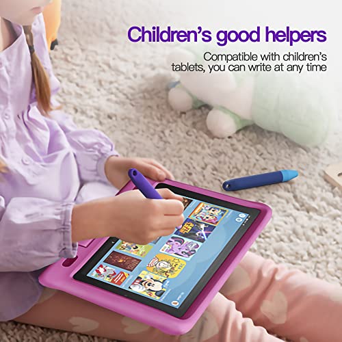 AWINNER Kid-Friendly Pens for Touch Screens - 2 Pack of Purple and Blue Stylus Pens Compatible with Kindle, iPad, iPhone - Image 5