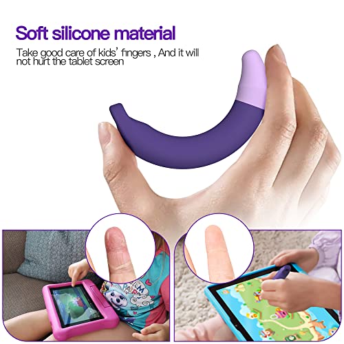 AWINNER Kid-Friendly Pens for Touch Screens - 2 Pack of Purple and Blue Stylus Pens Compatible with Kindle, iPad, iPhone - Image 4