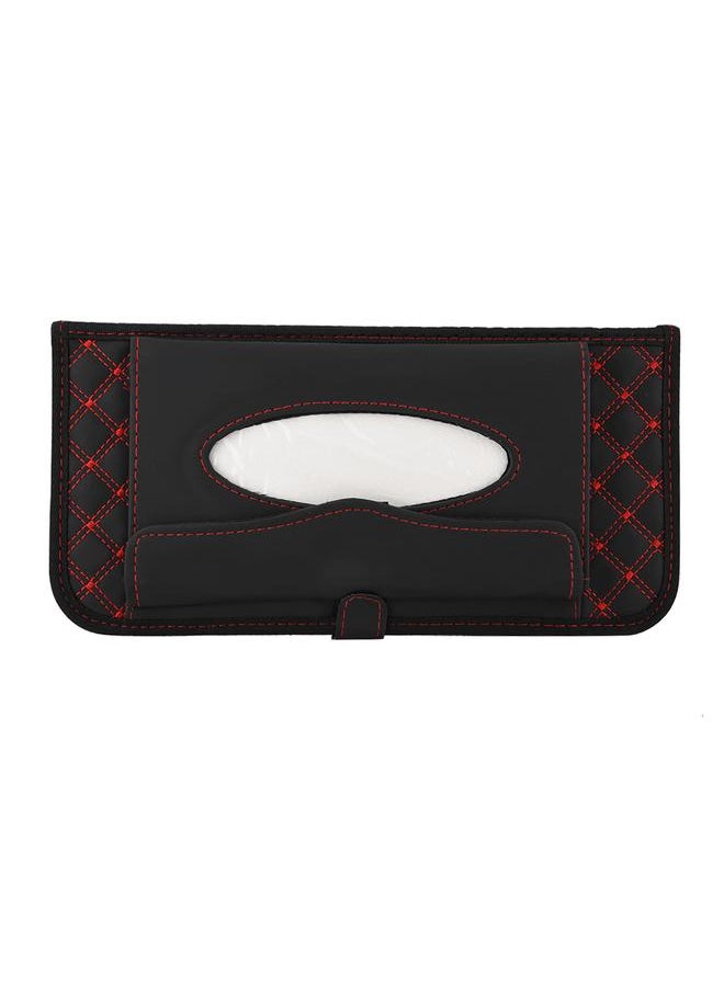 Thoraya Multifunction Car Sun Visor Organizer Tissue Box CD Paper Towels Storage Holder 01#  - Image 1