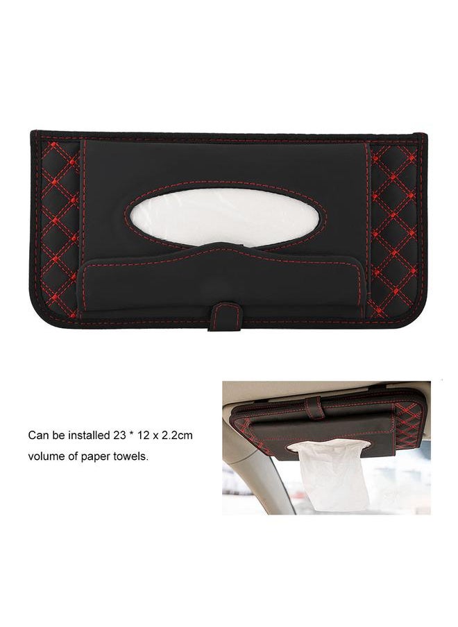 Thoraya Multifunction Car Sun Visor Organizer Tissue Box CD Paper Towels Storage Holder 01#  - Image 5