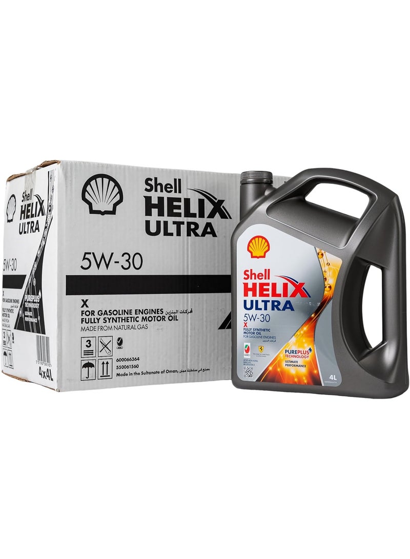 شل زيت محركات هيليكس ألترا الاصطناعي بالكامل 5W-30، سعة 4 جالون - Image 1
