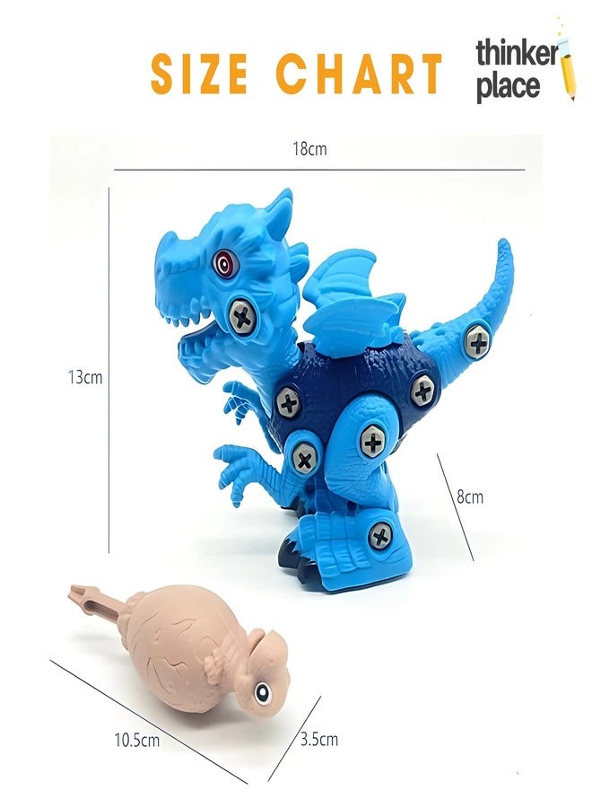 ThinkerPlace DIY Sliding Dinosaur Kit Pterosaur | Learn About Dinosaurs | Take Apart Dinosaur Toys | Build, Play & Learn | STEM Educational Toy for Kids Age 4+ | Science & Learning Toy - Image 2