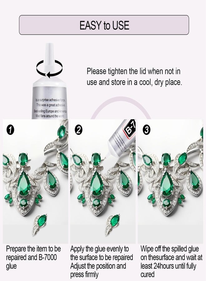 Navona 6 PCS 50ml B7000 Glue Clear with Precision Tip, Rhinestone Glue for Nail, Craft Glues, Jewelry Glues, Jewelry Making, Nail Art, DIY, Makeup, Shoes - Image 4