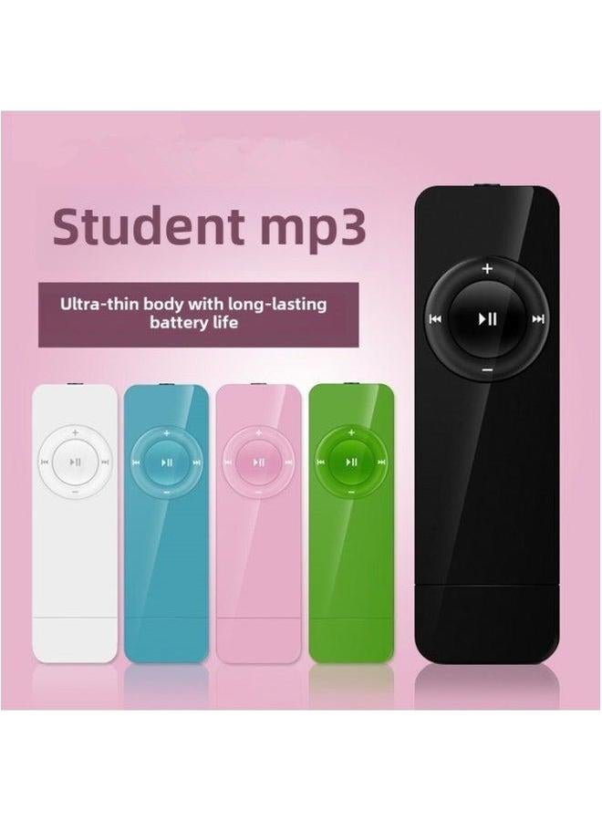 Long USB In-line Card MP3 Student English Listening Walkman U Disk Lanyard Mp3 Company Gift Wholesale-Body Color:Blue (send Lanyard)-Memory Capacity:Plug-in (bare Metal) - Image 1