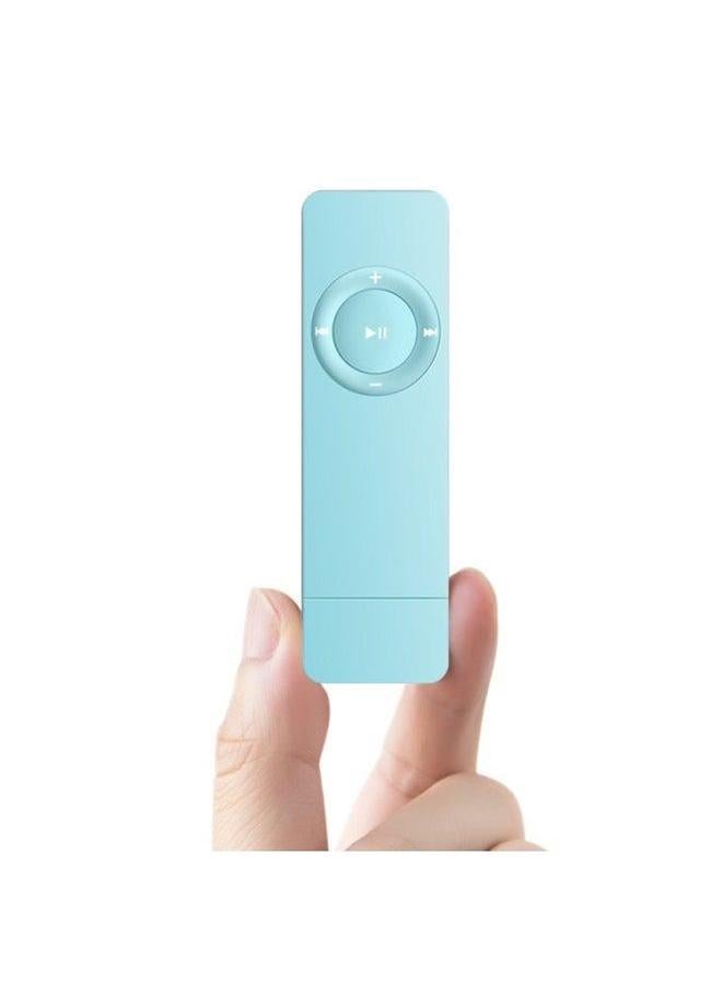 Long USB In-line Card MP3 Student English Listening Walkman U Disk Lanyard Mp3 Company Gift Wholesale-Body Color:Blue (send Lanyard)-Memory Capacity:Plug-in (bare Metal) - Image 5