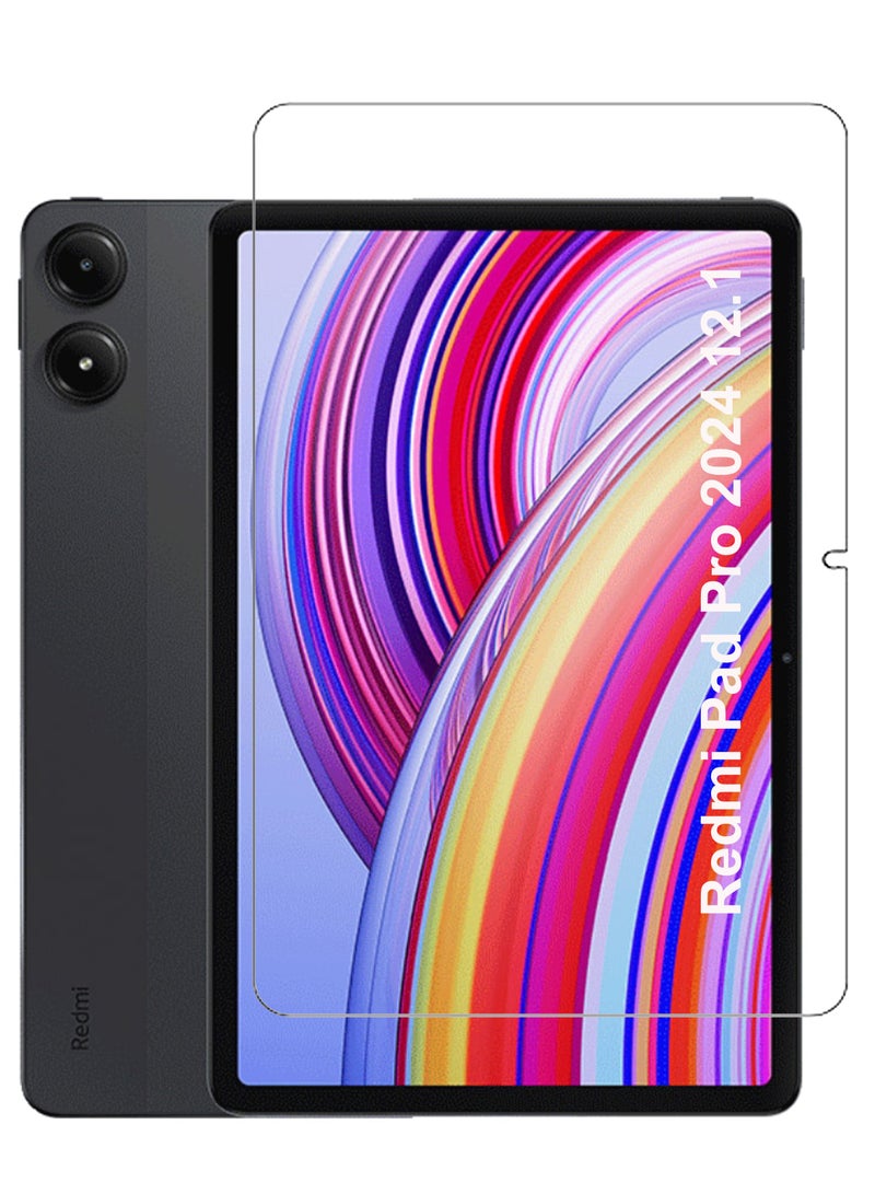 NAFCO Xiaomi Redmi Pad Pro 2024 12.1 inch Tempered Glass Screen Protector – High Transparency, Delicate Touch, Anti-Explosion, Smooth Arc Edges, Easy Installation, Screen Protector for Xiaomi Redmi Pad Pro 2024 12.1 inch - Image 1