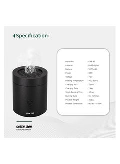 GREEN LION Dune Bakhoor Burner – Portable Incense Burner for Home, Car, and Office, Aromatherapy Diffuser, Oud, Charcoal Burner, Arabic Bukhoor, Fragrance, Gift, Decor  - Image 4