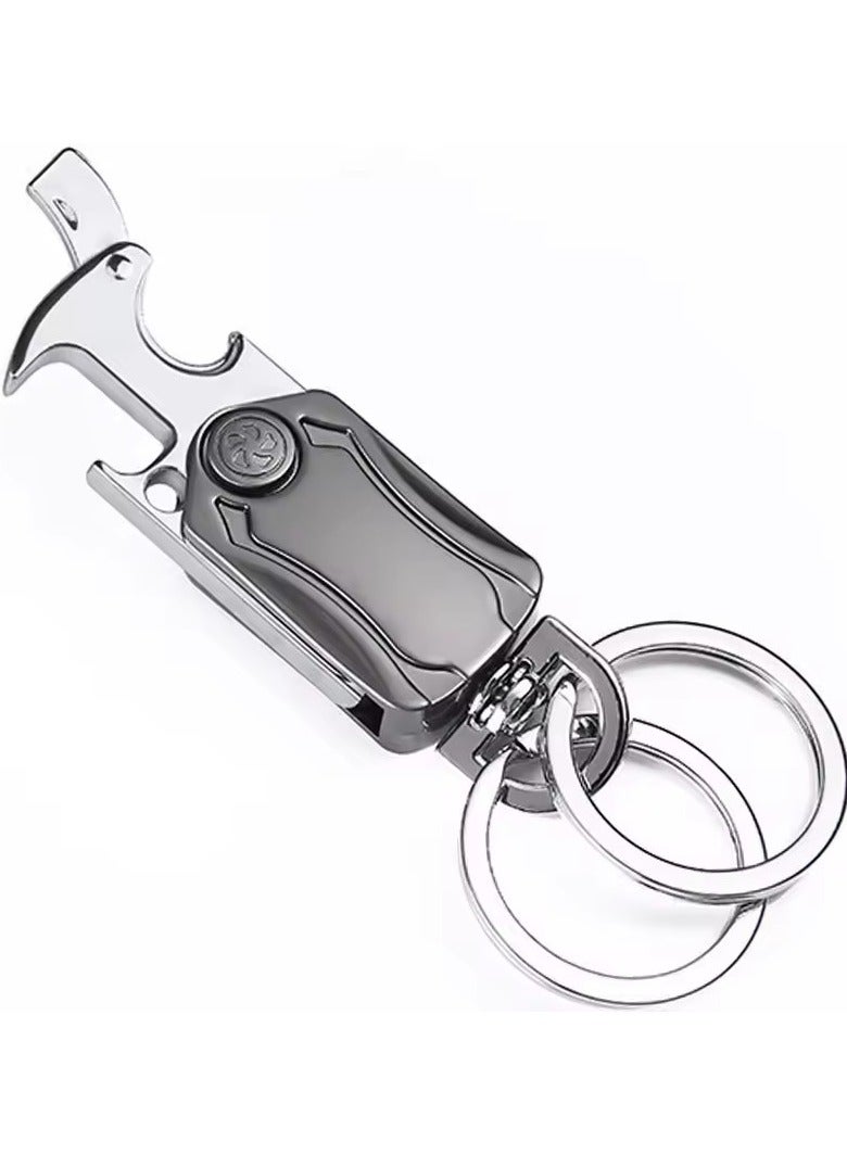 Goolsky Men Women Metal Keychain Bottle Opener Portable Durable Keychain Ring Customized Car Accessories - Image 1