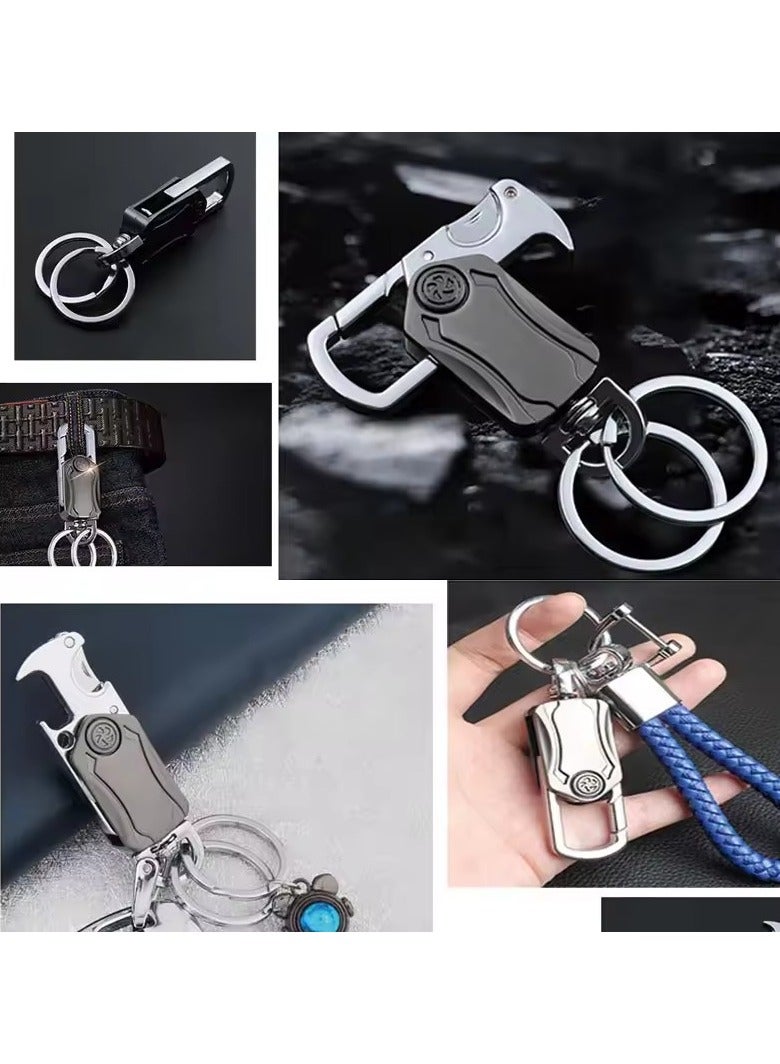 Goolsky Men Women Metal Keychain Bottle Opener Portable Durable Keychain Ring Customized Car Accessories - Image 2