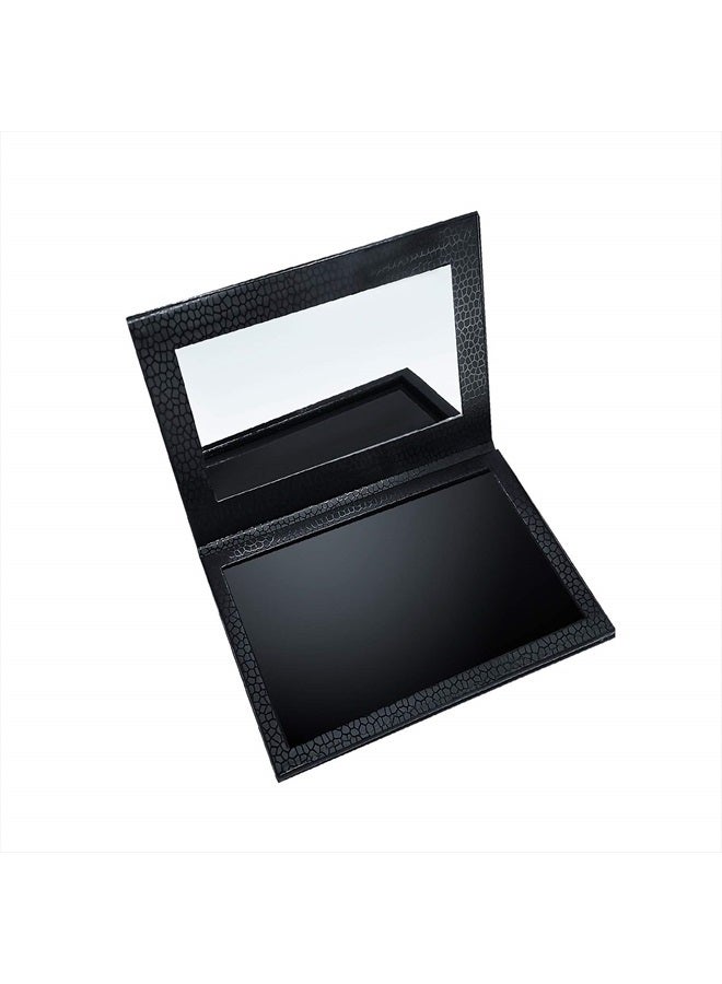 Allwon Magnetic Palette Empty Makeup Palette with Mirror for Eyeshadow Lipstick Blush Powder (Black) - Image 1