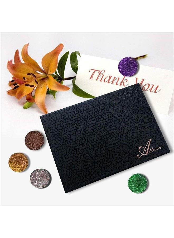 Allwon Magnetic Palette Empty Makeup Palette with Mirror for Eyeshadow Lipstick Blush Powder (Black) - Image 4