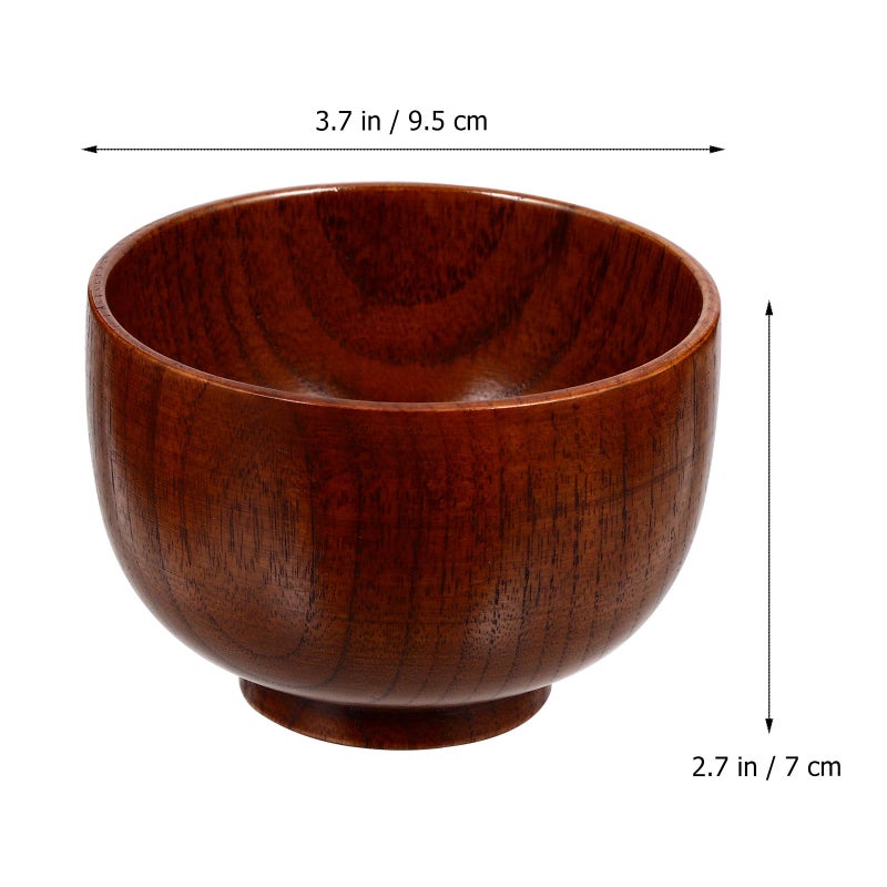 Natural Wood Shaving Soap Bowl with Lathering Mug for Wet Shaving Grooming - Image 3