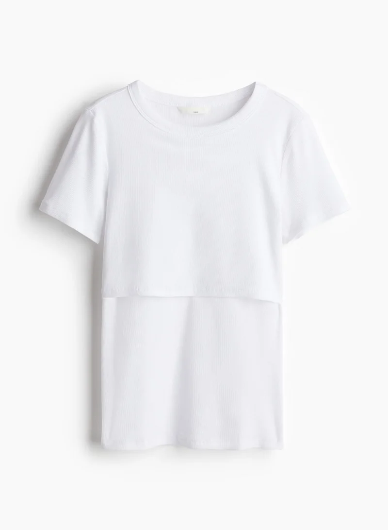 H&M Mama Ribbed Nursing Top