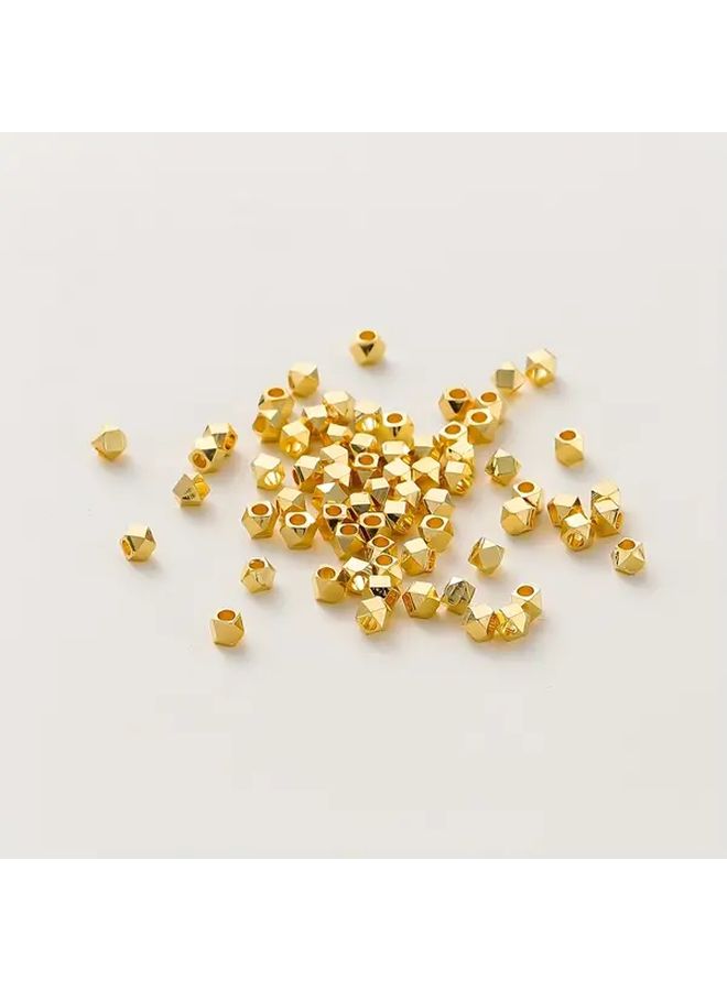 20pcs 5mm Silvery Spacer Beads Smooth Polished Finish Brass for DIY Bracelet Necklace Jewelry Making Supplies - Image 2