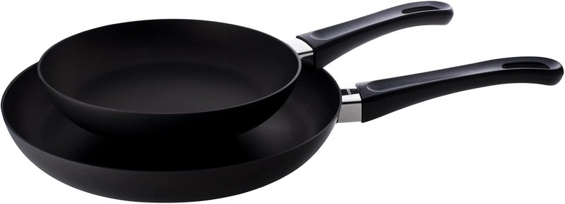 SCANPAN Classic Set Induction Fry Pan, 8" & 10.25", Black - Image 1