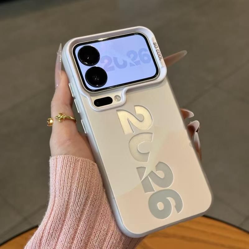 غطاء واقي، أبيض PC، حماية من السقوط، مقاوم للصدمات لـ iPhone 13 باللون الأبيض للحمل اليومي للاستخدام المتكرر للطاولة - Image 1