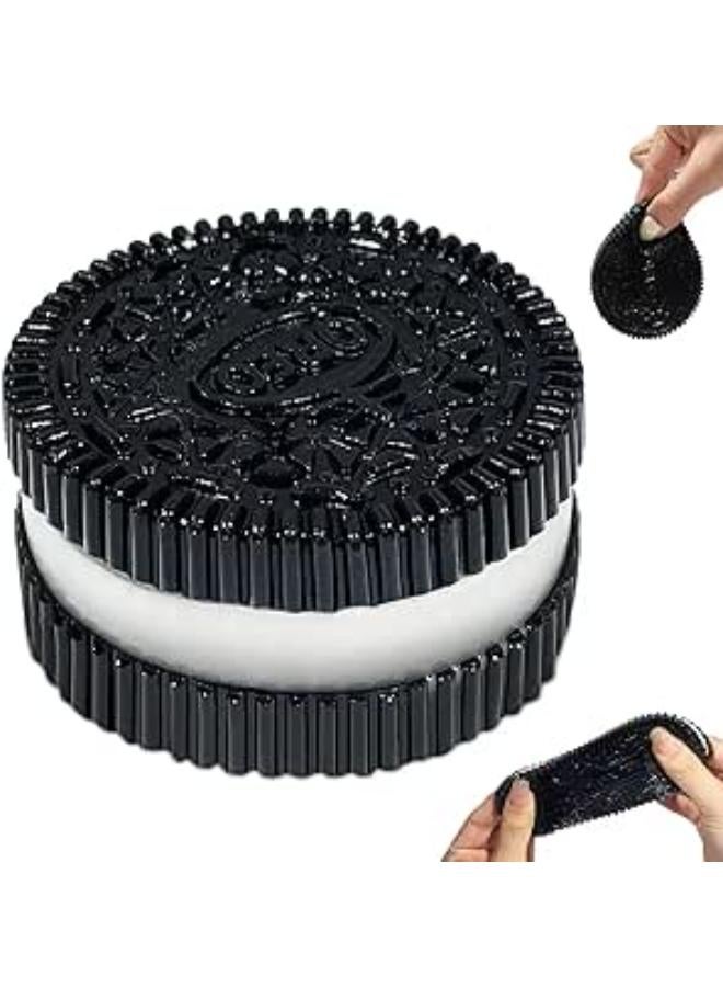 لعبة البسكويت الإسفنجية المضادة للتوتر، لعبة الضغط لتخفيف التوتر، كرات إسفنجية لطيفة للتوتر، لعبة فيدجيت للأصدقاء والعائلة (وردي)