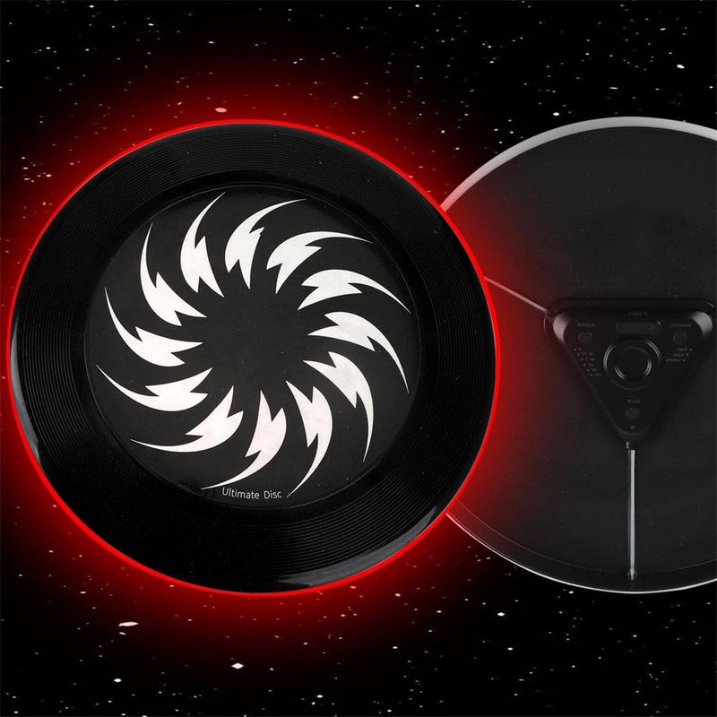 Luckam Flying Disc with 108 LEDs Lights - Variable Colors and Smart Modes, Extremely Bright, Rechargeable, Gift for Men/Boys/Teens/Kids, 175g LEDs Ultimate Flying Disc for Night Play - Image 1