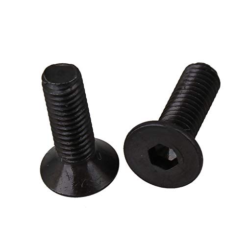 Mxfans 100 PCS Black 10.9 Alloy Steel Flat Socket Head Screws M3 x 10mm for Electronic Industry Fasteners for Joining Timber Cabinets - Image 3