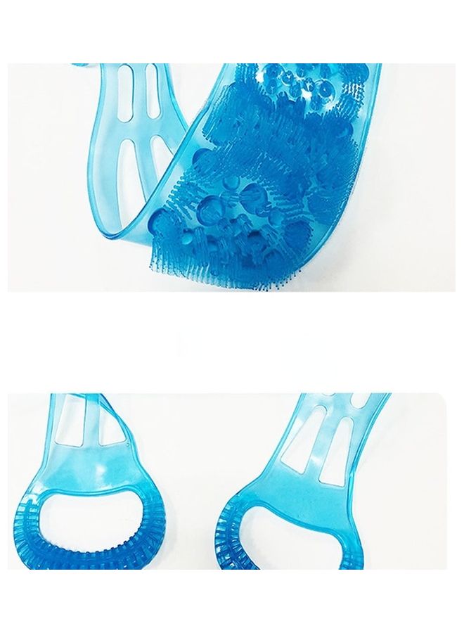 نيبمينينت Dual Sided Back Scrubber Blue 34x14x5.5cm - Image 4