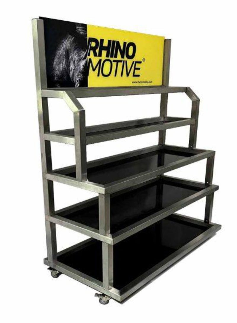 RHINOMOTIVE RHINOMOTIVE -Mid Floor Metal Display 5 SHELVES  - Image 2