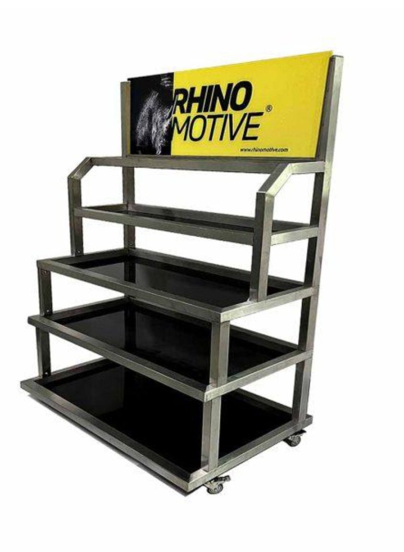 RHINOMOTIVE RHINOMOTIVE -Mid Floor Metal Display 5 SHELVES  - Image 1