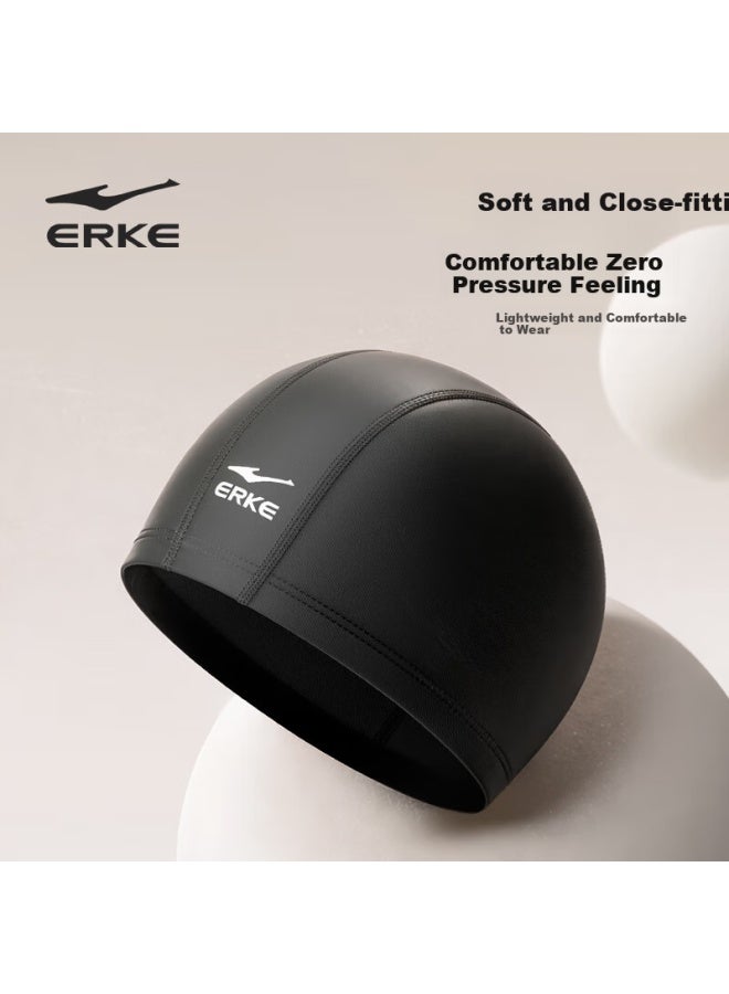 Erke Unisex Professional Skin-Friendly Comfortable Ear Protection Fashionable Non-Slip Head Cloth Swim Cap - Image 5