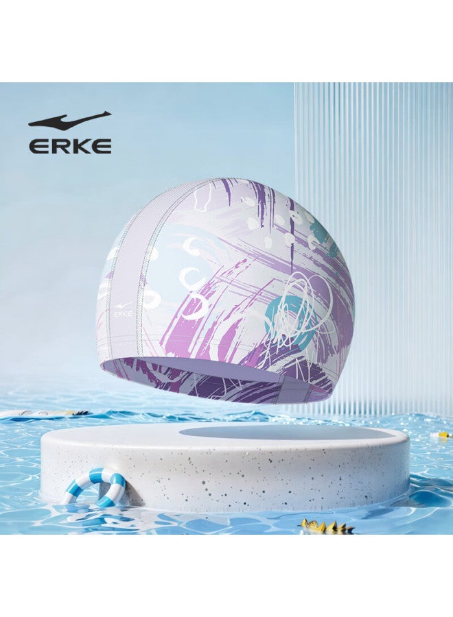 Erke Unisex Professional Skin-Friendly Comfortable Ear Protection Fashionable Non-Slip Head Cloth Swim Cap - Image 2